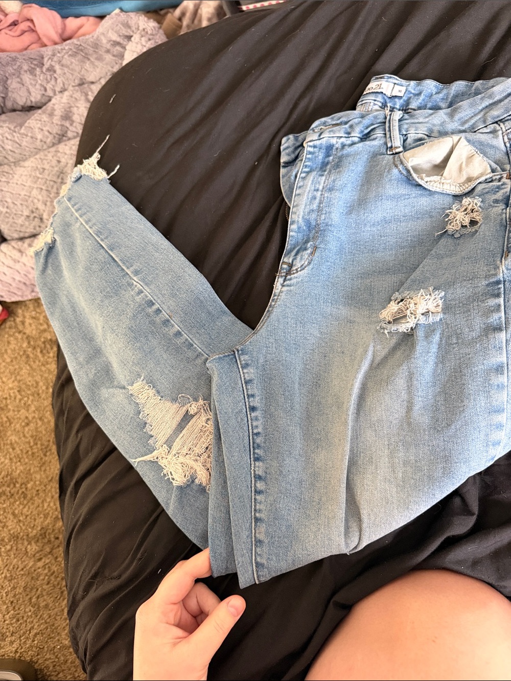 Rue21 Light Blue Distressed Skinny Jeans